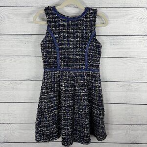 Blush by Us Angels Boucle Navy Black Sleevless Dress Size 7